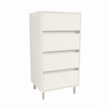 Tallboy-Kommode mit 4 Schubladen und Soft-Close