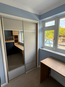 Bedrooms Plus sliding wardrobe doors installed by Webb Bespoke Interiors