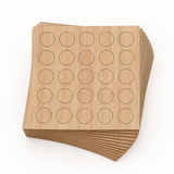 KwikCaps Self Adhesive Screw Cover Caps - Natural Sheffield Acacia / Finsa Roble Hera Sega 41G (871) H1242 ST10