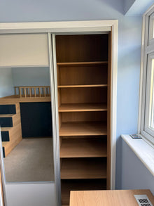 Bedrooms Plus sliding wardrobe doors installed by Webb Bespoke Interiors