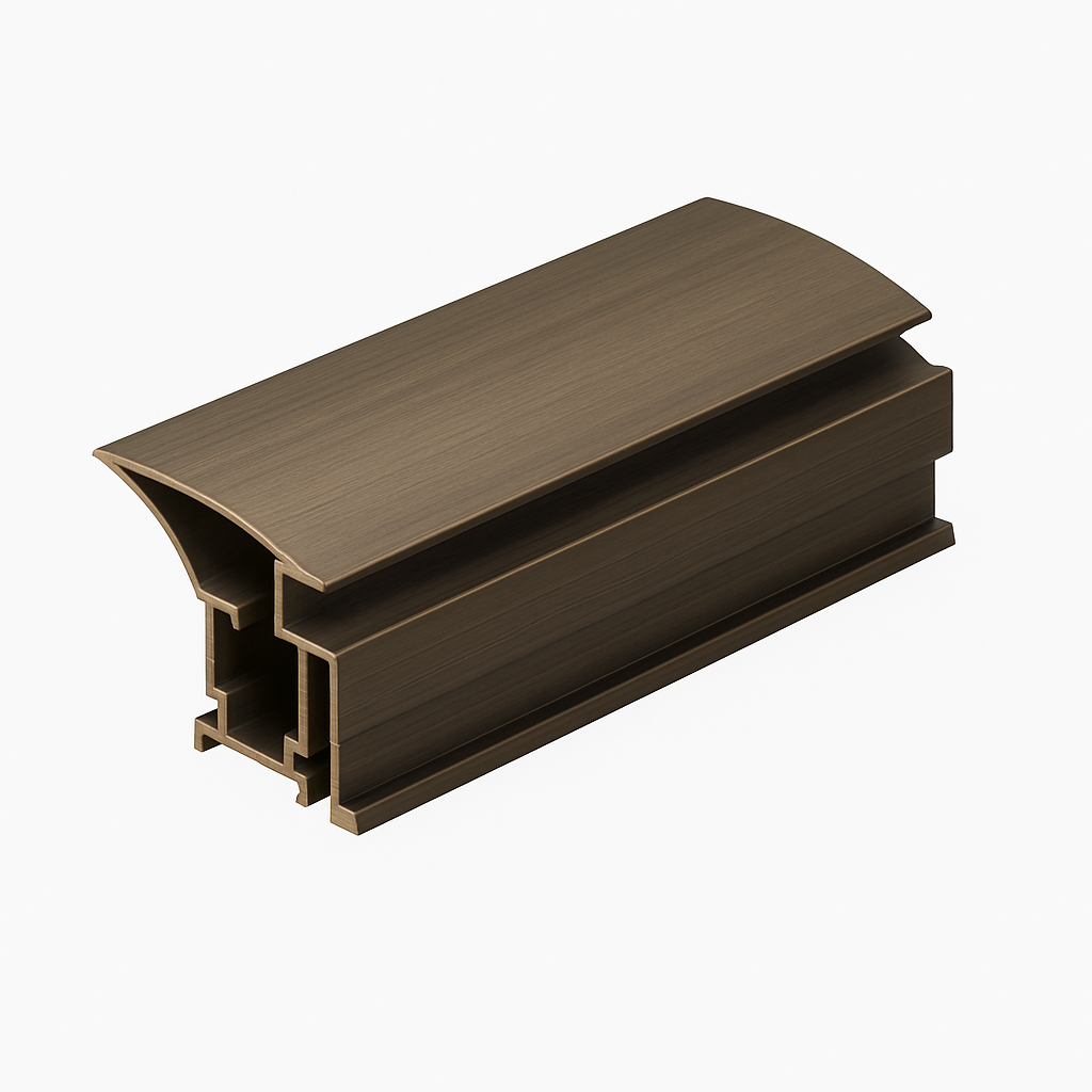 Muster eines gebogenen Schiebetürrahmens