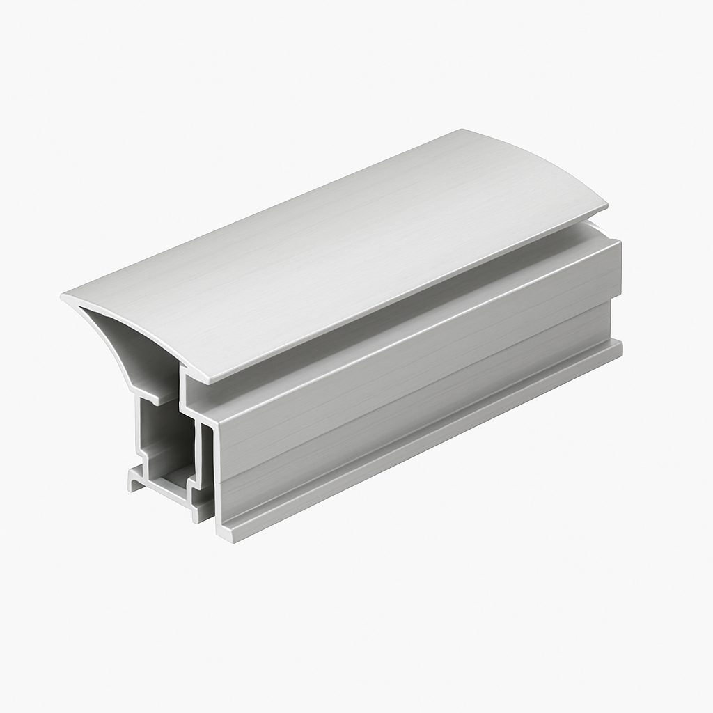 Curve Sliding Door Wardrobe Kit Bardolino Oak 3-Door Mirror Satin Silver Frame