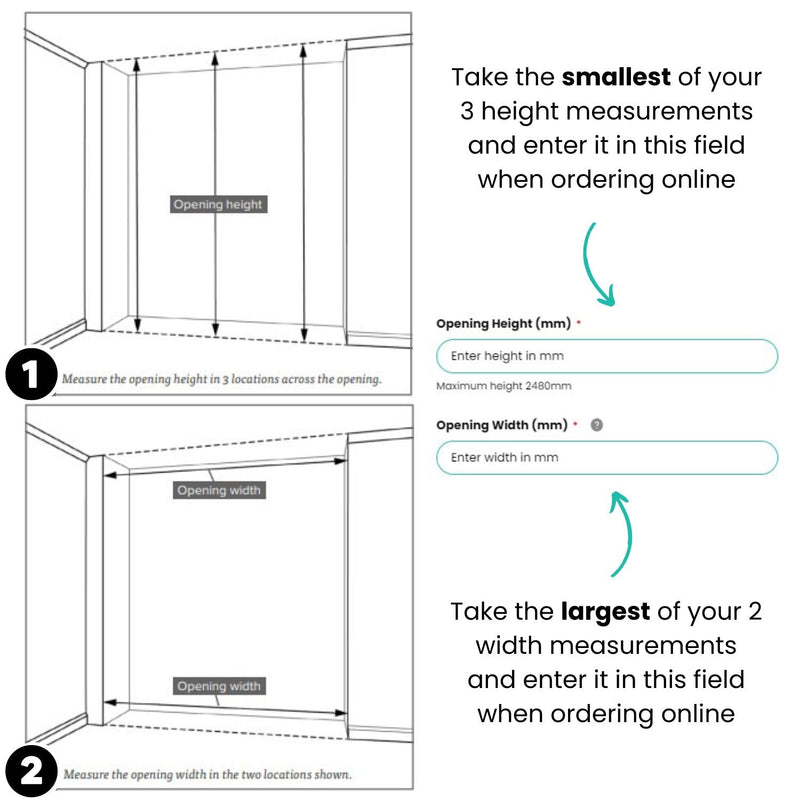 White Shaker Sliding Wardrobe Door Kit - 2 Door Shorewood Panels- Made To Measure - Bedrooms Plus