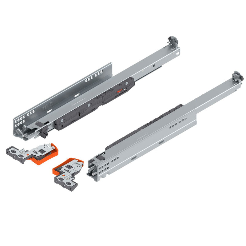 Blum 760H5000S Movento Blumotion Soft Close Drawer Runner - Full Extension 40KG 500mm - Locking Devices Included