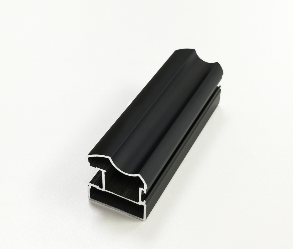 Supreme Matt Black Frame with Oak Acoustic Panel & Mirror Sliding Door Kit - 2 Doors