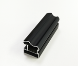 Supreme Matt Black Frame with Oak Acoustic Panel & Mirror Sliding Door Kit - 2 Doors
