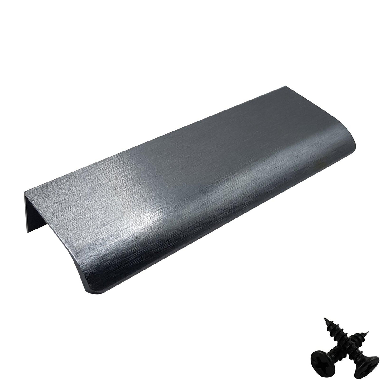 Anthracite Aluminium Cabinet Handle – Modern Cupboard, Drawer & Door Pull (Pack of 10) - Bedrooms Plus