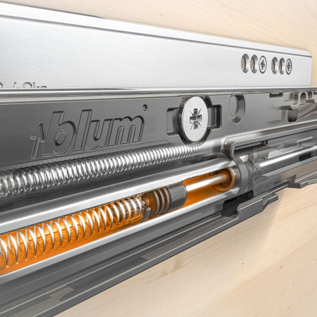 Blum 760H3500S Movento Blumotion Soft Close Drawer Runner - Full Extension 40KG 350mm - Locking Devices Included - CLEARANCE - Bedrooms Plus