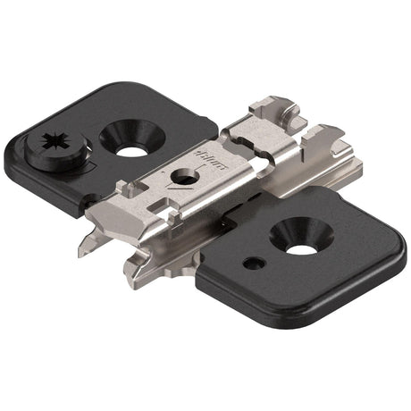 Blum Clip Mounting Plate, Cruciform, 0mm Onyx Black 173H7100 - Bedrooms Plus