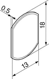 Blum Tip - On for Doors. Long Version With Magnet - Carbon Black / Platinum Grey / Silk White 956A1004 - Bedrooms Plus