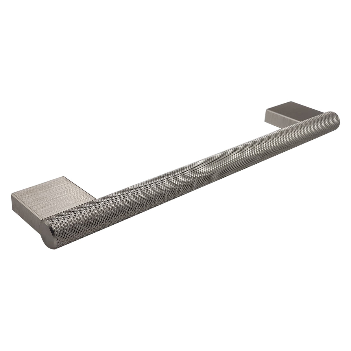 Broxburn Knurled Bar Handle Door, Drawer & Cupboard 192mm Stainless Steel Effect Cabinet Door Handles - Bedrooms Plus