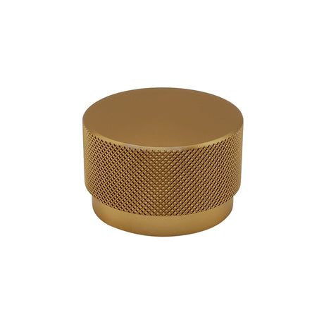 Broxburn Knurled Knob Handle - Brushed Brass Cabinet Door Handles - Bedrooms Plus