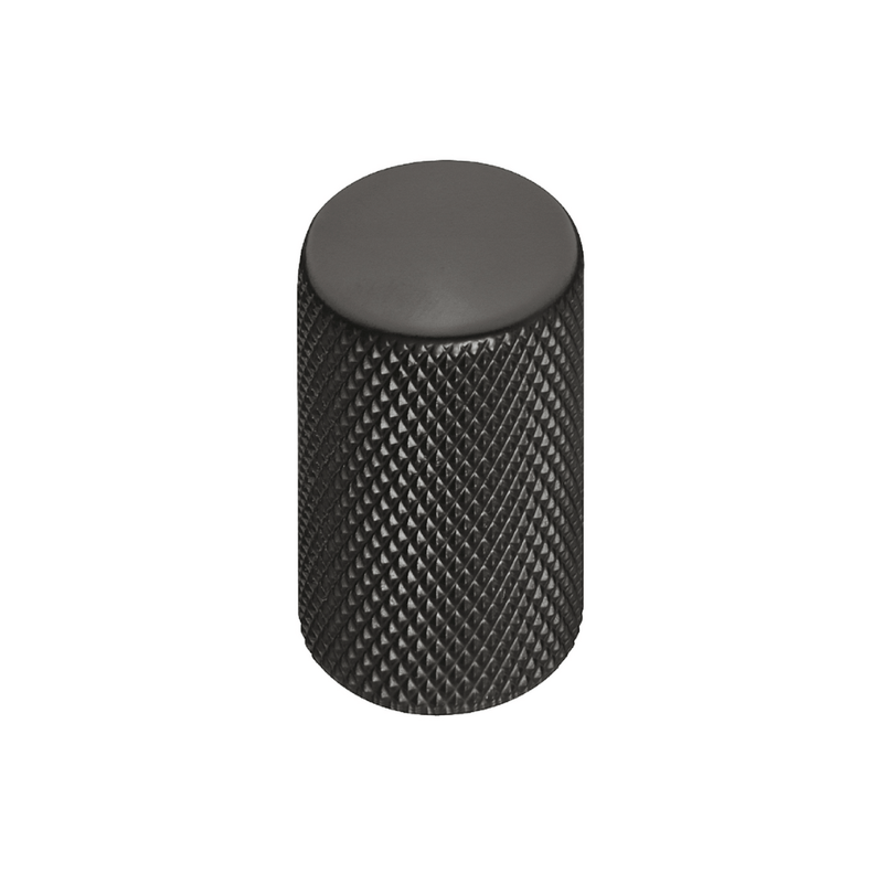 Broxburn Knurled Knob Handle - Matt Black Cabinet Knurled Cabinet Door Handles - Bedrooms Plus