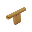 Broxburn Knurled Mini T Knob Handle - Dark Brass Knurled Cabinet Door Handles - Bedrooms Plus