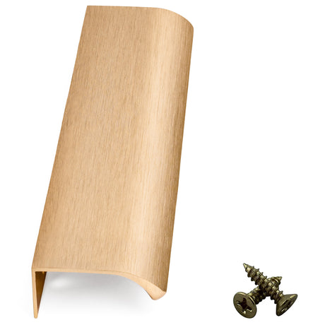 Brushed Brass Aluminium Cabinet Handle – Modern Cupboard, Drawer & Door Pull (Pack of 10) - Bedrooms Plus