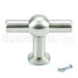 Brushed Nickel Cupboard Knob Handle M4TEC Trossach P9 - Bedrooms Plus