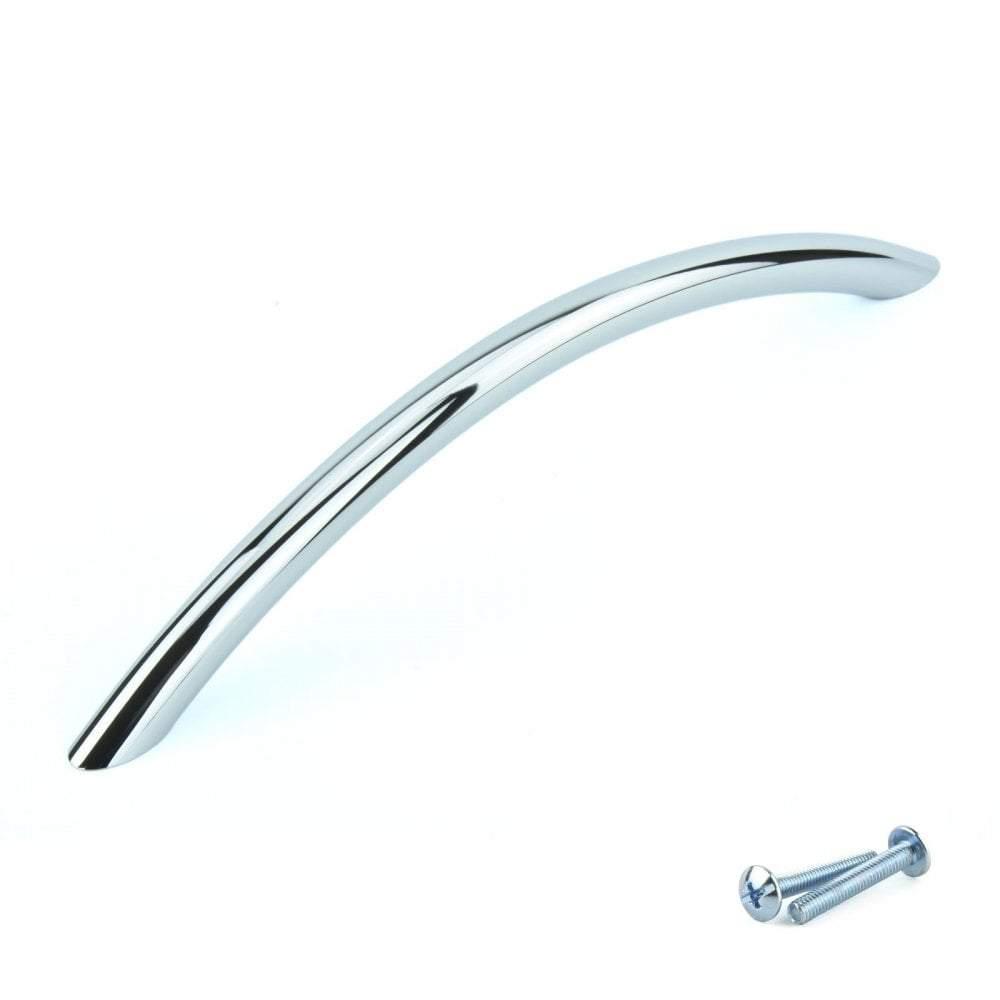 Chrome Cupboard Door Handle M4TEC Craignure O4 96mm - Bedrooms Plus