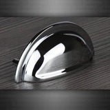 Chrome Drawer Cup Pull Handle M4TEC Cromarty D8 - Bedrooms Plus