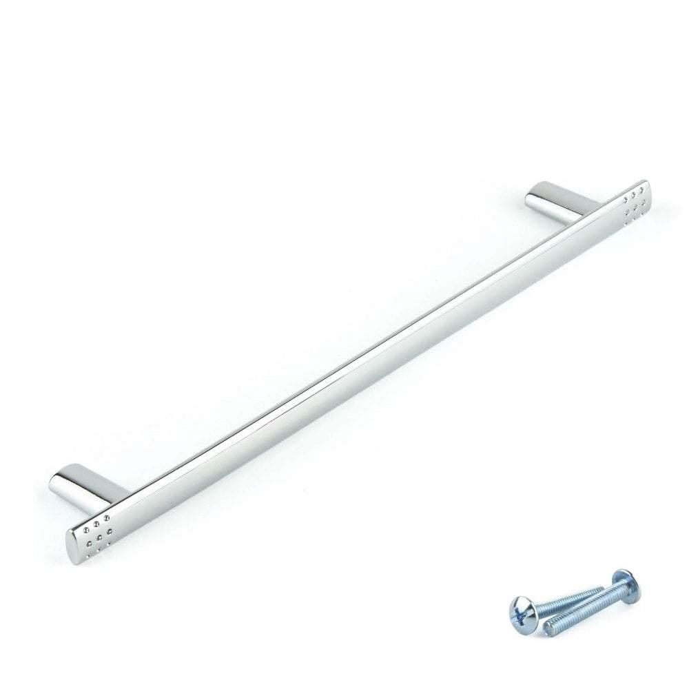 Chrome Slimline Cupboard Door Handle Carrbridge M4TEC E4 - Bedrooms Plus