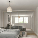 Classic Mirror Sliding Door Wardrobe Kit 4 Panels with Cashmere Steel Frame - Bedrooms Plus