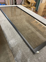 Curve Bronze Glass Sliding Door Wardrobe Kit 2 Panel with Brushed Black Frame - Bedrooms Plus