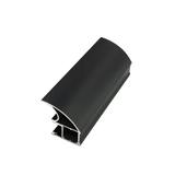 Curve Matt Black Frame with Transparent Bronze Glass Sliding Door Kit - 3 Doors - Bedrooms Plus