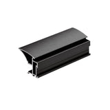 Curve Mirror Sliding Door Wardrobe Kit 3 Panel with Brushed Black Frame - Bedrooms Plus