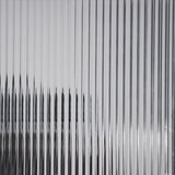 Curve Sliding Wardrobe Door Kit Reeded Glass 4 - Door Matt Black Frame - Bedrooms Plus
