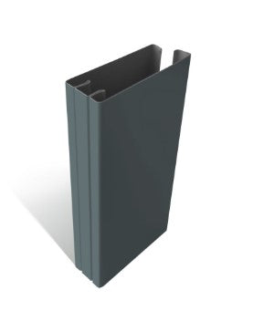 Shaker Graphite Grey Sliding Door Wardrobe Kit 3 Panel Wood & Grey Mirror