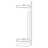 H - JIG Adjustable Kitchen Door Cabinet Handle Drill Template Guide Tool - Bedrooms Plus