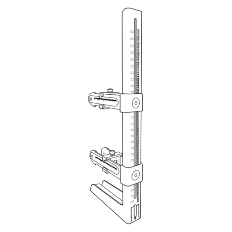 H - JIG Adjustable Kitchen Door Cabinet Handle Drill Template Guide Tool - Bedrooms Plus