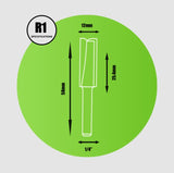 Key Blades and Fixings 1/4" x 12mm x 25.4mm Straight Cutter - R1 - Bedrooms Plus