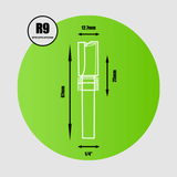 Key Blades Router Cutter 1/4" x 12mm x 25.4mm Top Bearing Cutter - R9 - Bedrooms Plus