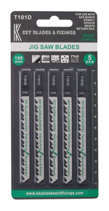 Key Blades T101D Jigsaw Blades 5 Pack - 1166 - Bedrooms Plus