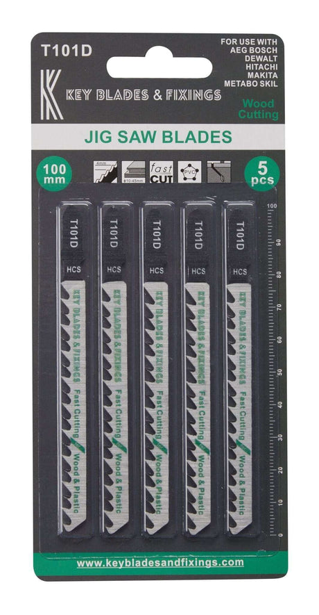 Key Blades T101D Jigsaw Blades 5 Pack - 1166 - Bedrooms Plus