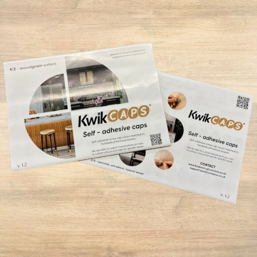 KwikCaps Egger-Matched Screw Covers: Hide Screws On Your Furniture ...