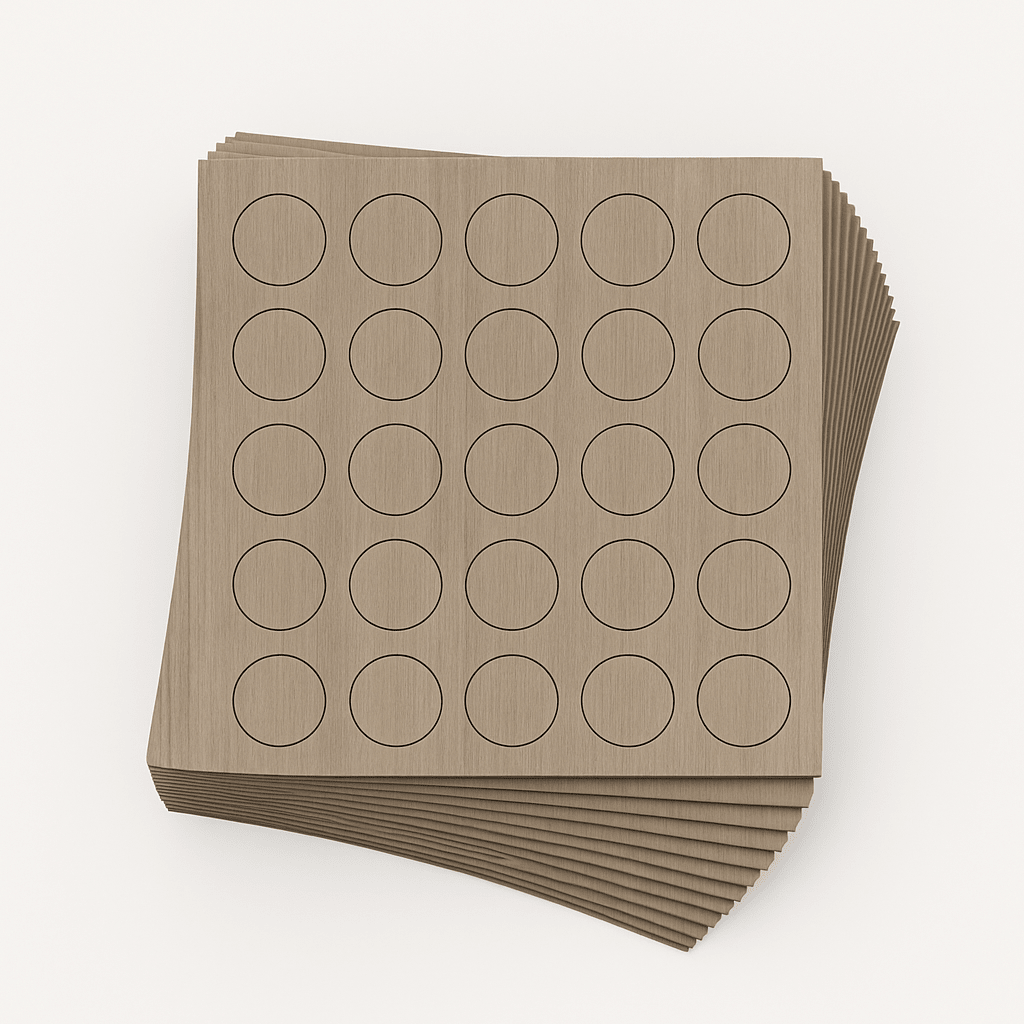 KwikCaps Self Adhesive Screw Cover Caps - Beige Grey Lorenzo Oak / Finsa Roble Joplin (985) H3146 ST19 - Bedrooms Plus