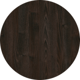 KwikCaps Self Adhesive Screw Cover Caps - Black - Brown Thermo Oak - Egger H1199 (407) - Bedrooms Plus