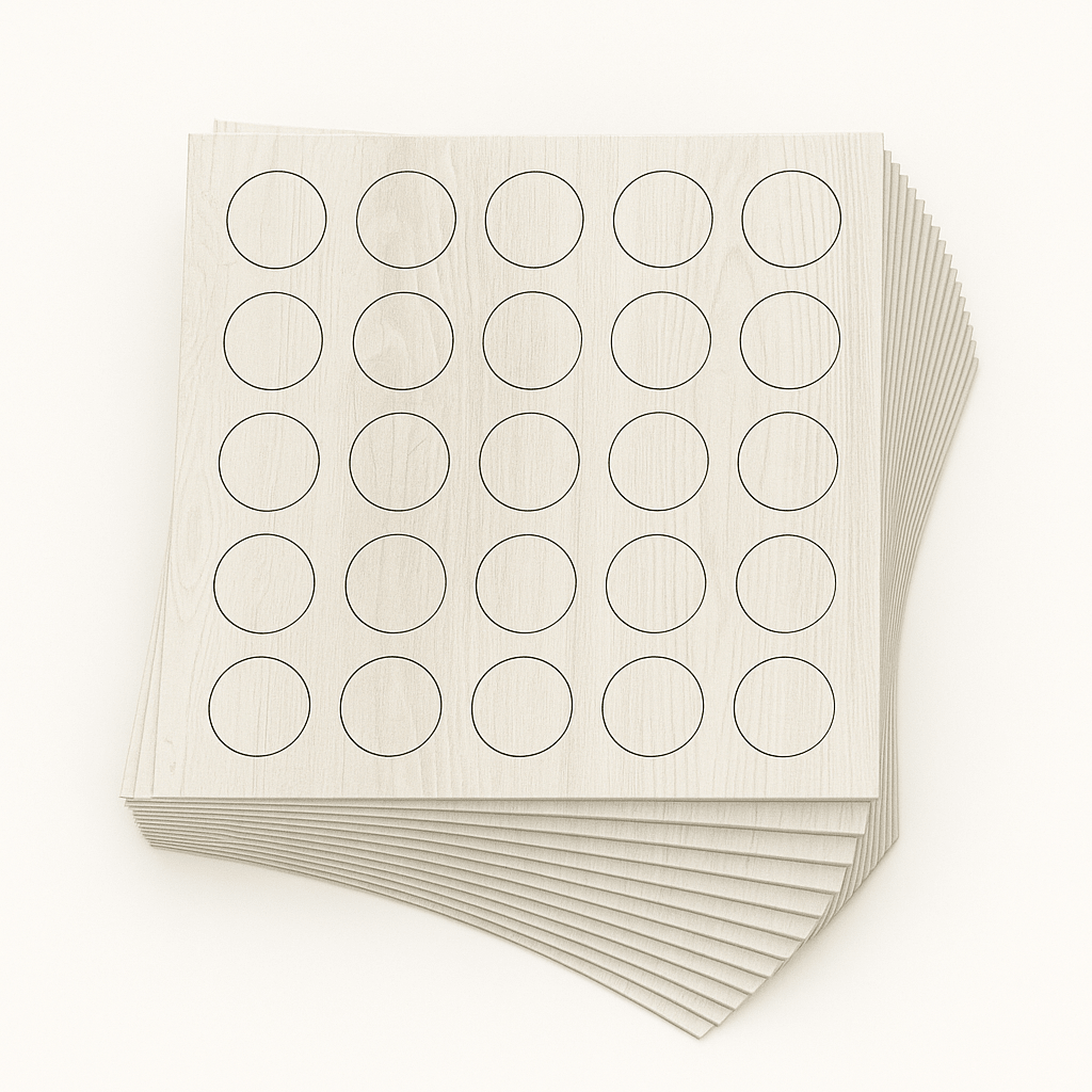 KwikCaps Self Adhesive Screw Cover Caps - Cascina Pine (135) H1401 ST22 CLEARANCE - Bedrooms Plus