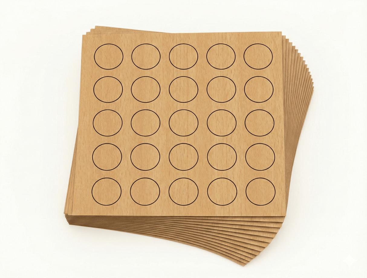 KwikCaps Self Adhesive Screw Cover Caps - Ellmau Beech (340) H1582 ST15 CLEARANCE - Bedrooms Plus