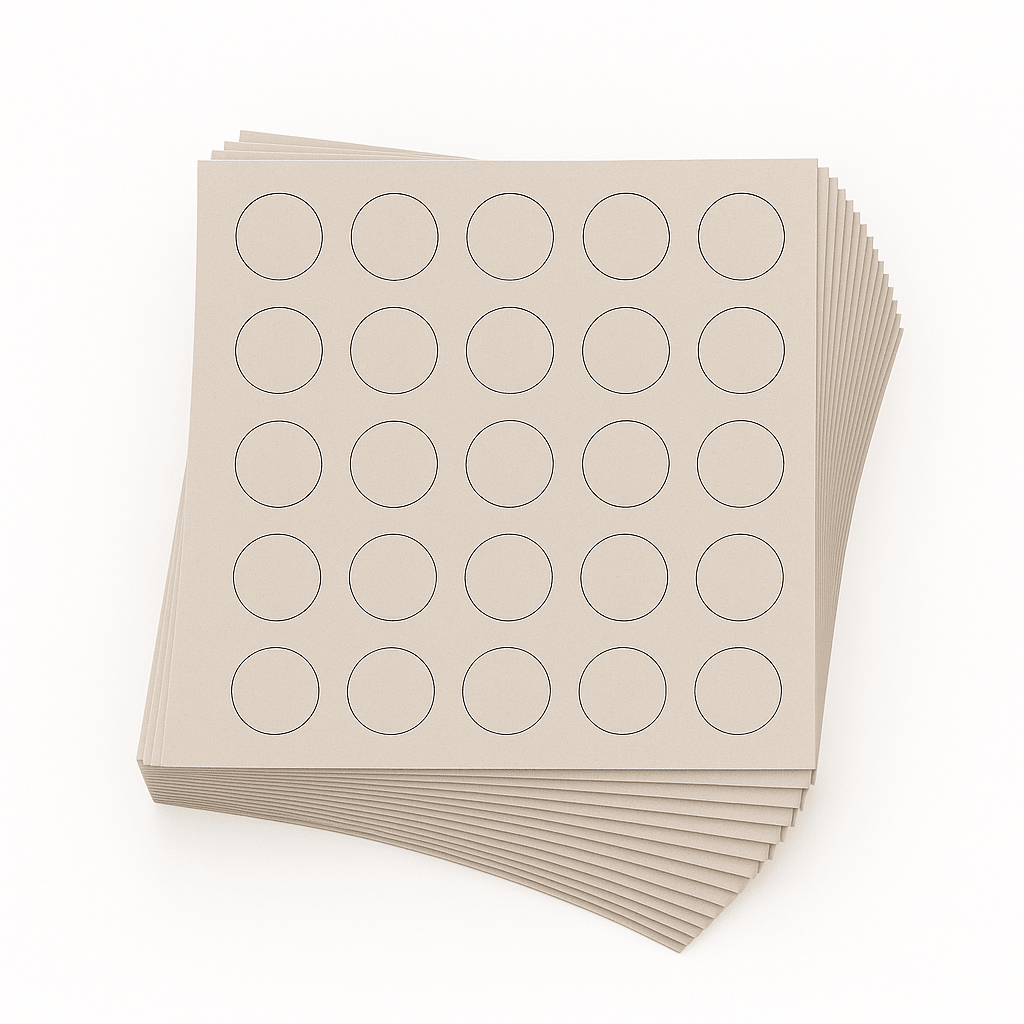 KwikCaps Self Adhesive Screw Cover Caps - Finsa Gris Coco Soft 15R (042) - Bedrooms Plus