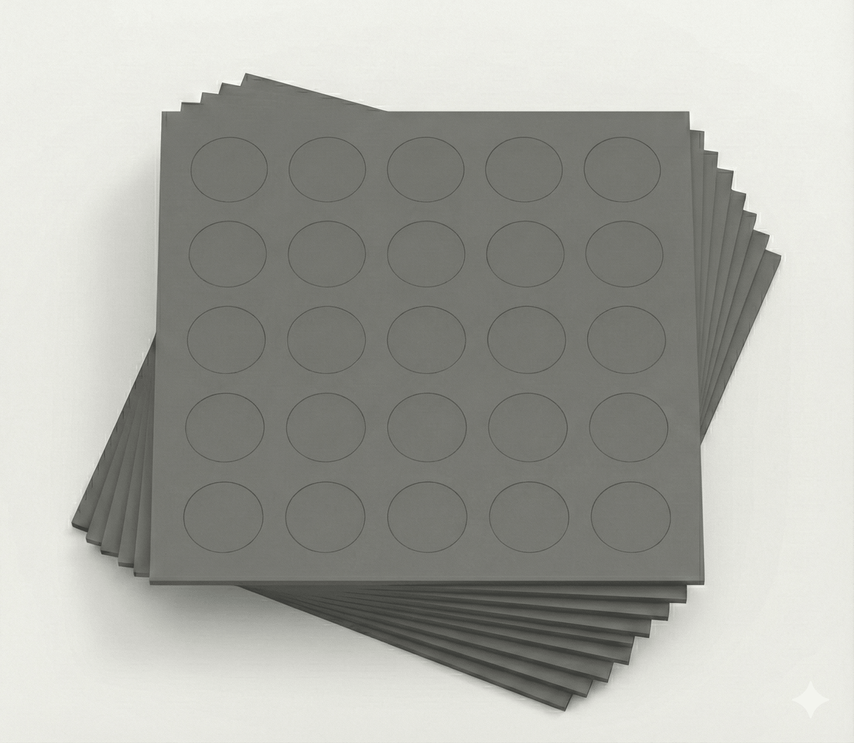 KwikCaps Self Adhesive Screw Cover Caps - Finsa Gris Gu 71A (054) - Bedrooms Plus