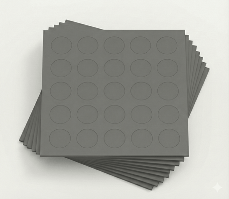 KwikCaps Self Adhesive Screw Cover Caps - Finsa Gris Gu 71A (054) - Bedrooms Plus