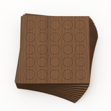 KwikCaps Self Adhesive Screw Cover Caps - Grey Corbridge Oak / Finsa Roble Cooper (126) H3156 ST12 - Bedrooms Plus