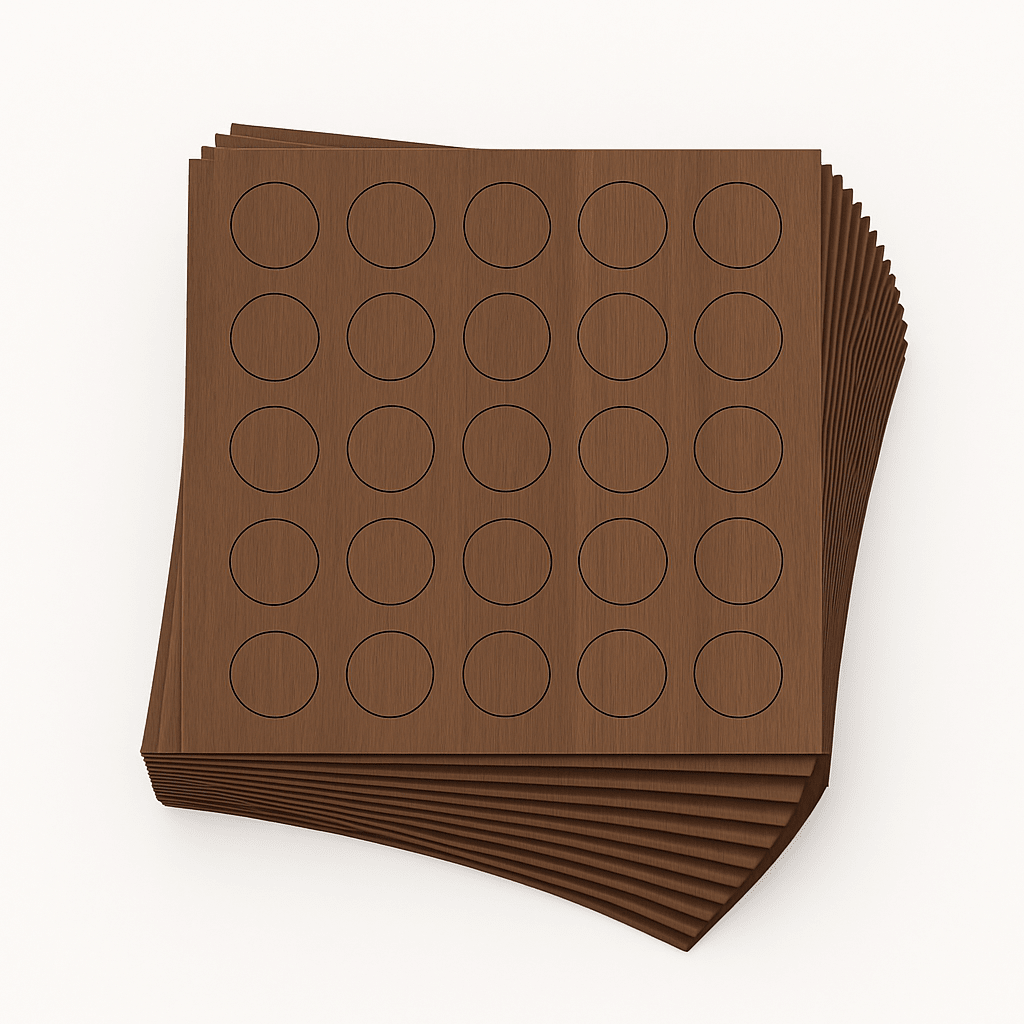 KwikCaps Self Adhesive Screw Cover Caps - Lincoln Walnut / Brown Warmia Walnut / Brown Tonsberg Oak (818) H1714 ST19 / H1307 ST19 / H309 ST12 - Bedrooms Plus