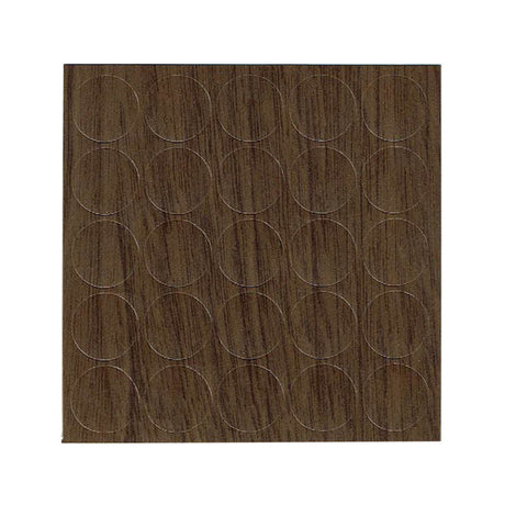 KwikCaps Self Adhesive Screw Cover Caps - Lincoln Walnut H1714 / Brown Warmia Walnut H1307 / Brown Tonsberg Oak H309 (818) - Bedrooms Plus