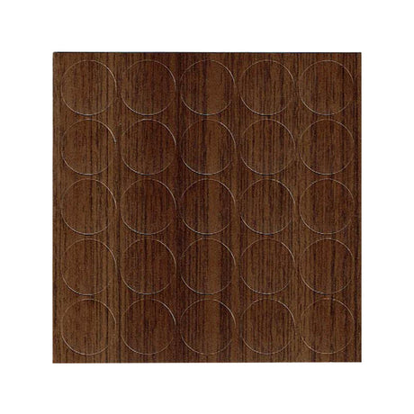 KwikCaps Self Adhesive Screw Cover Caps - Natural Dijon Walnut / Finsa Nogal Canaletto Mesura 03C (850) H3734 ST9 - Bedrooms Plus