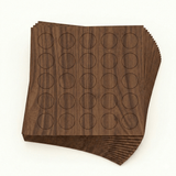 KwikCaps Self Adhesive Screw Cover Caps - Natural Dijon Walnut / Finsa Nogal Canaletto Mesura 03C (850) H3734 ST9 - Bedrooms Plus