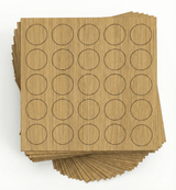 KwikCaps Self Adhesive Screw Cover Caps - Natural Lancaster Oak (740) H3368 ST9 - Bedrooms Plus