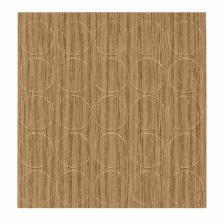 KwikCaps Self Adhesive Screw Cover Caps - Natural Lancaster Oak (740) H3368 ST9 - Bedrooms Plus